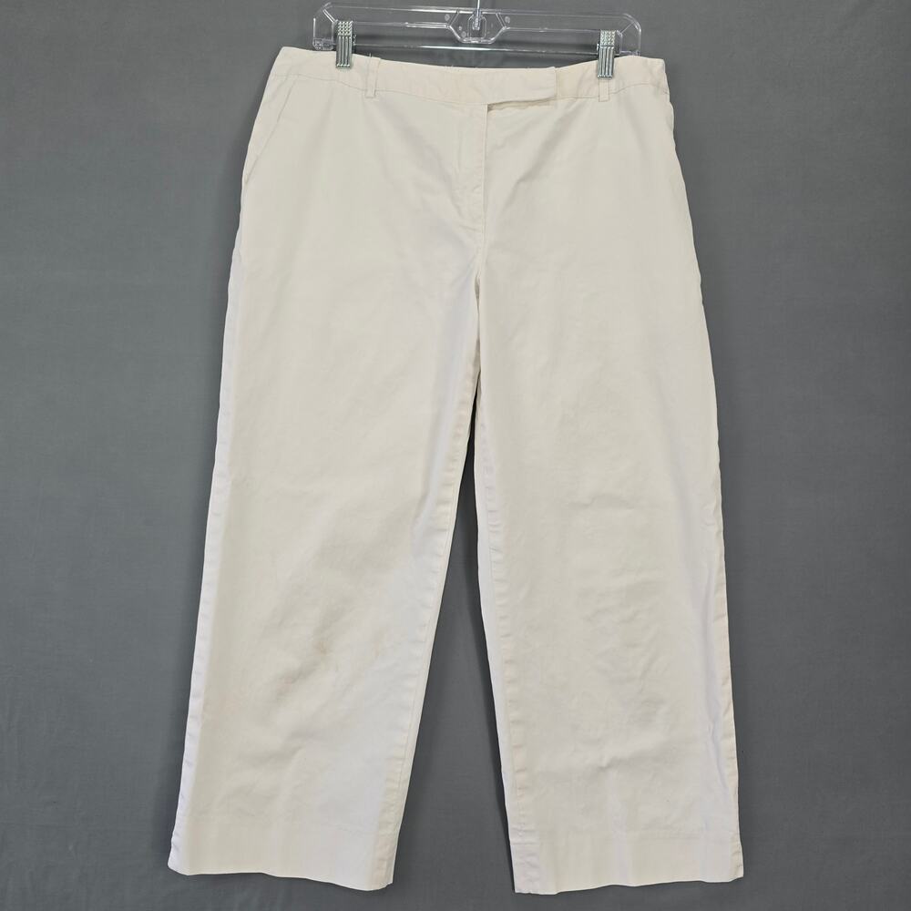 Liz Golf Audra White Pants Stretch Lightweight Corduroy Activewear Women Size 14